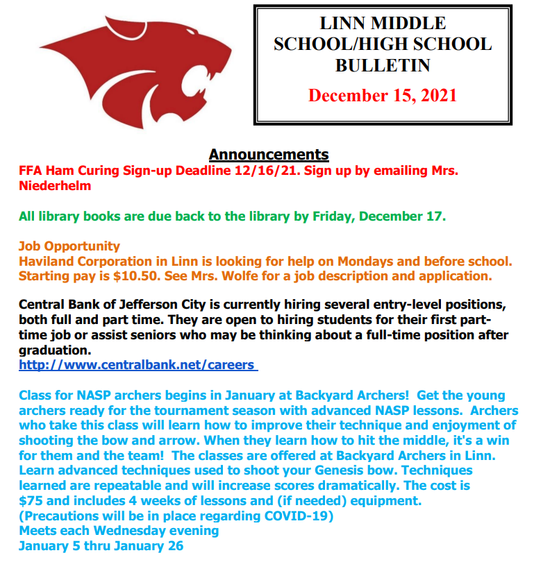Bulletin