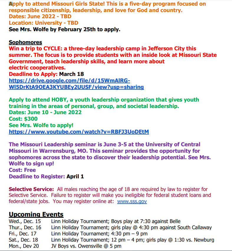 Bulletin